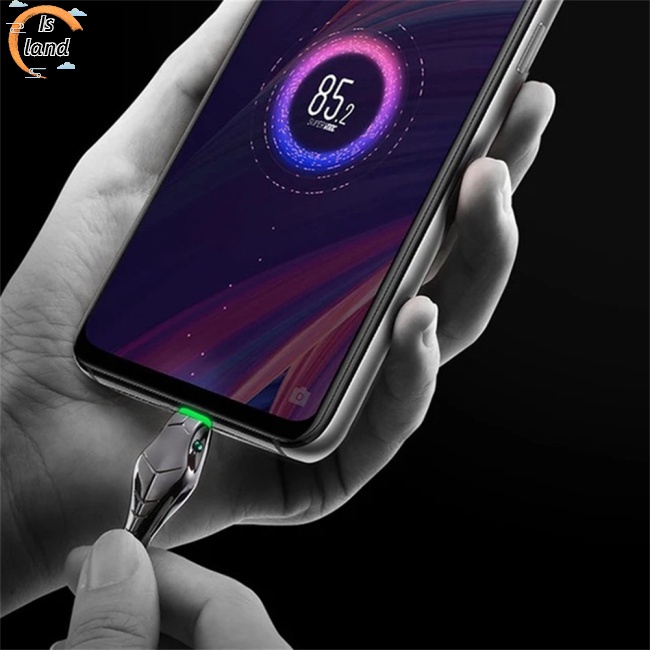 Dây Cáp Sạc Nhanh Android 5A Có Đèn Led Chuyên Dụng Cho Samsung Huawei Xiaomi