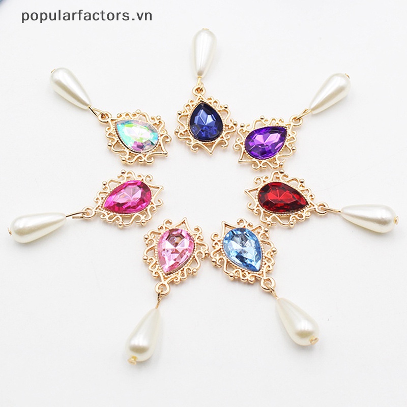 Ghim Cài Áo Hình Bông Hoa / Giọt Nước Bằng Hợp Kim Độc Đáo DIY