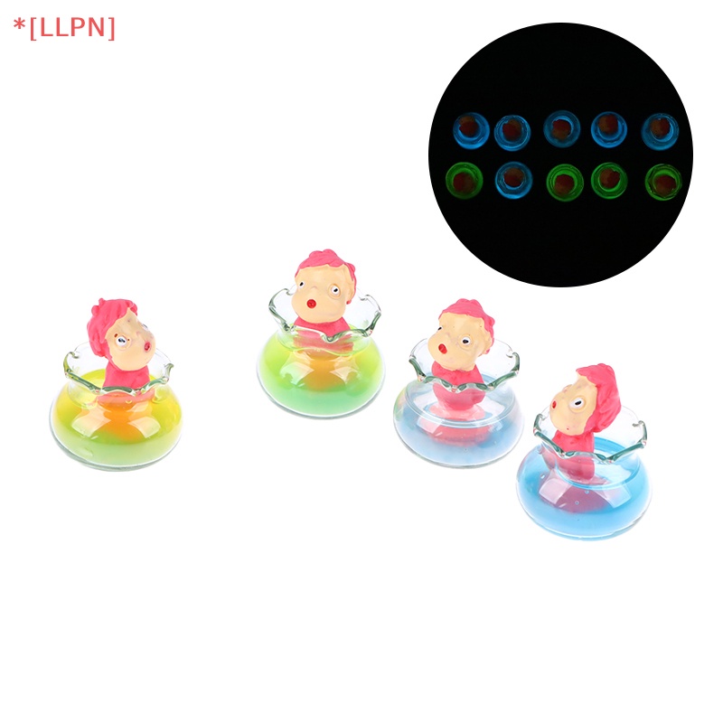 1 Mô Hình Ngựa Ponyo Dạ Quang Mini Bằng Nhựa Resin Phong Cách Hoạt Hình Dễ Thương Trang Trí Tiểu Cảnh
