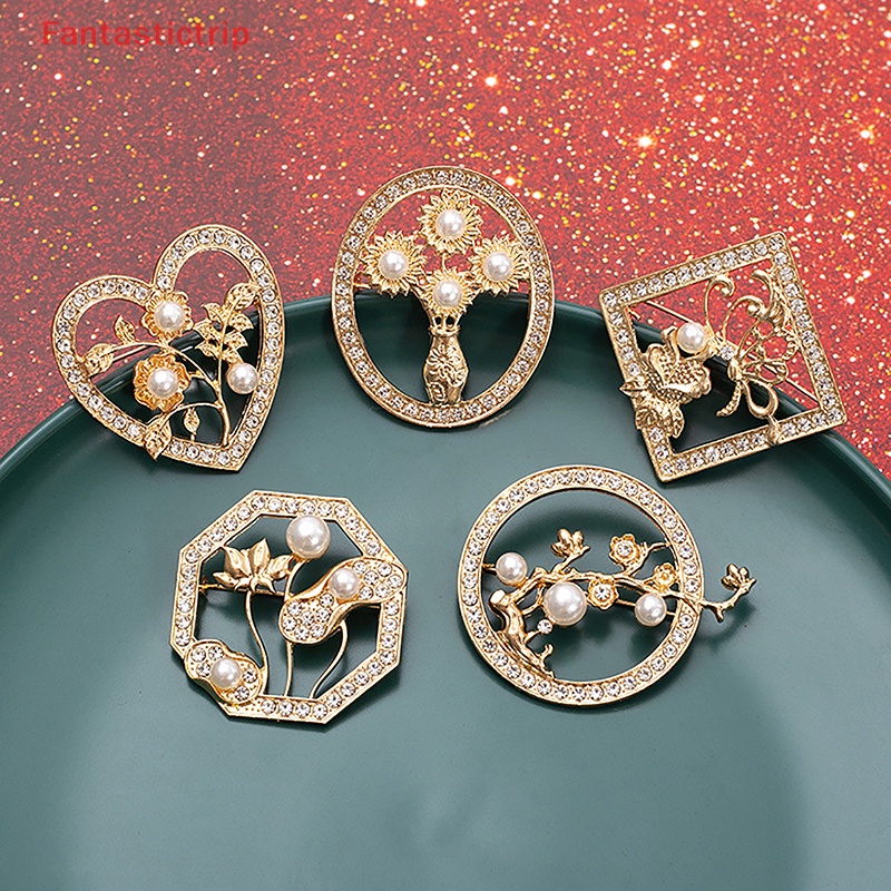 Ghim Cài Áo Hình Hoa Đính Ngọc Trai Nhân Tạo Thời Trang Cho Nữ