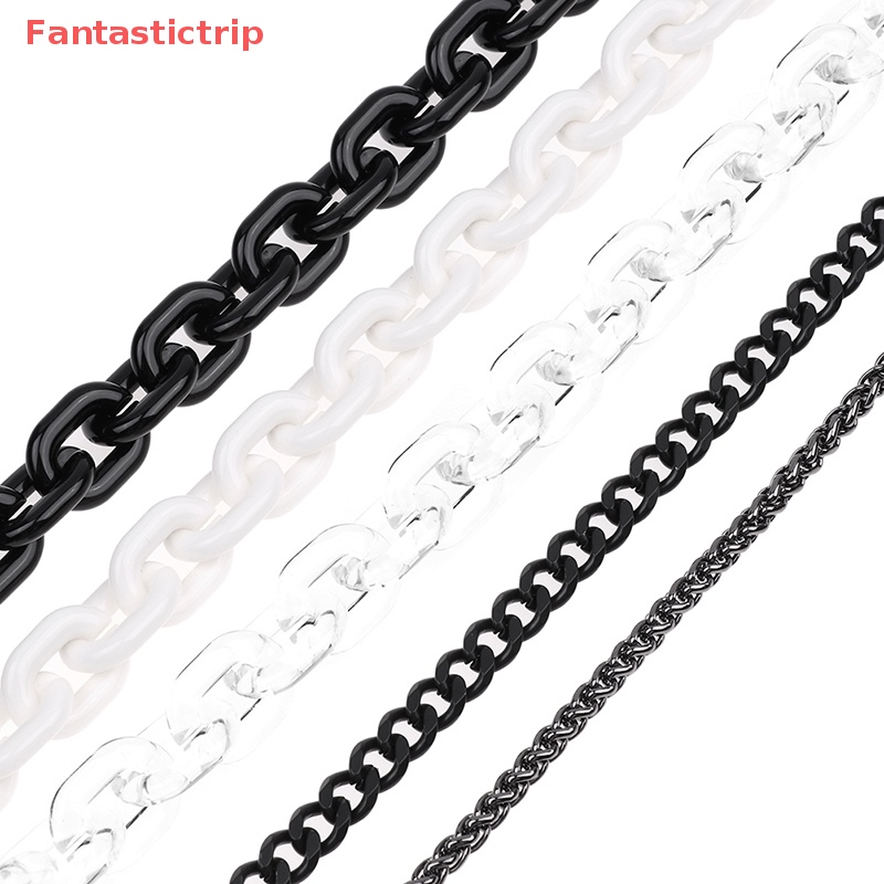 Phụ Kiện Dây Đeo Túi Xách Bằng Acrylic Màu Đen Sang Trọng Mới