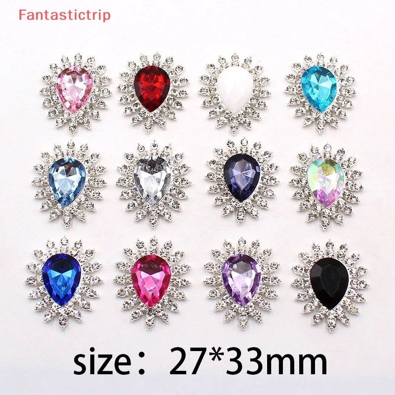 Ghim Cài Áo Bằng Kim Loại Bạc 27 * 32MM Diy