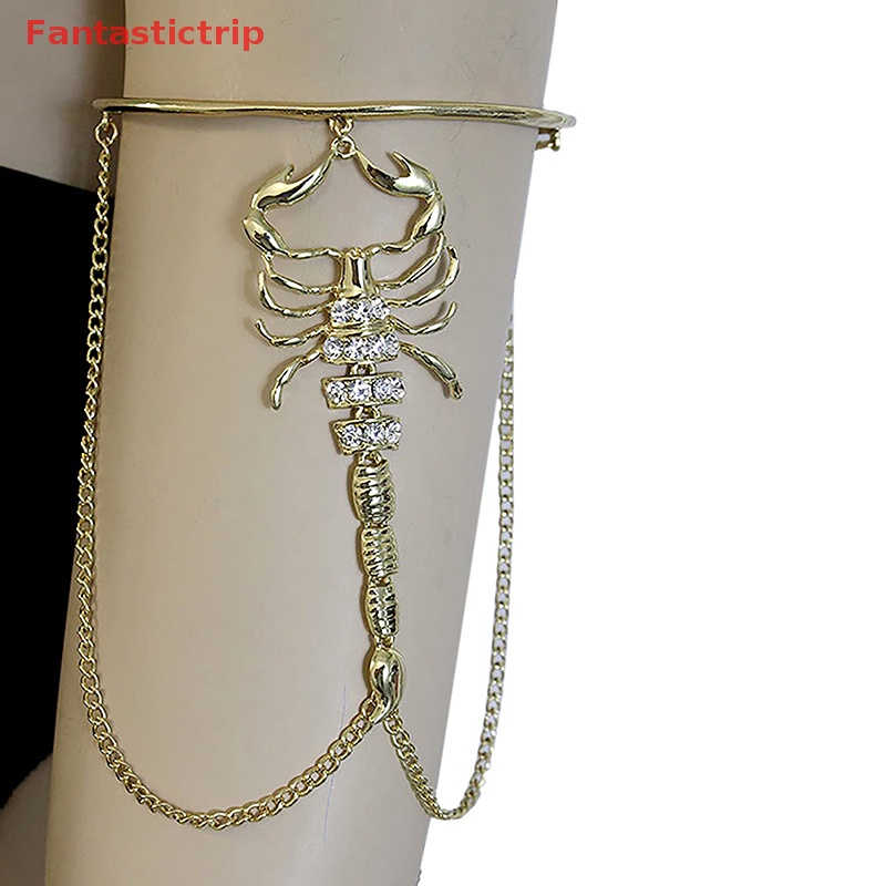 [Fantastictrip] Vòng Đeo Tay Hình Bọ Cạp Đính Đá Phong Cách Retro Dành Cho Nữ Mới