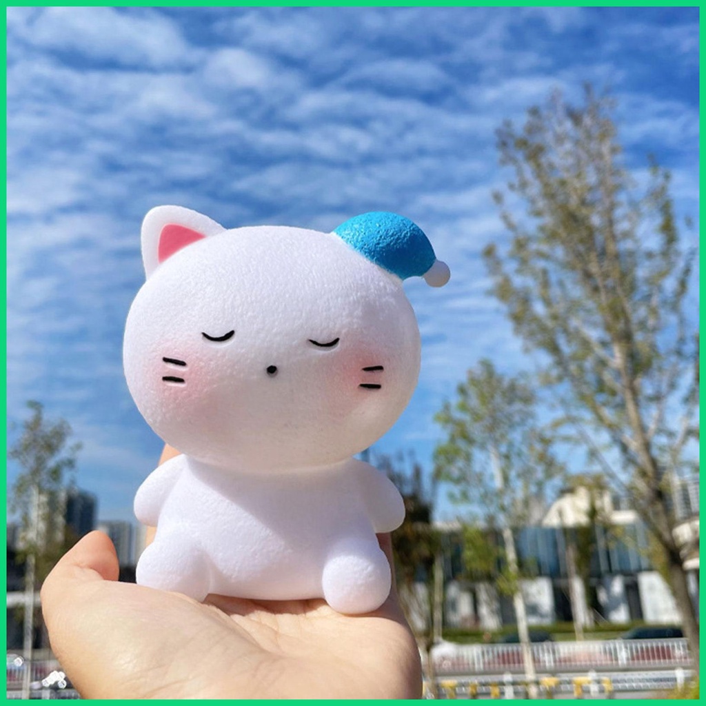 Đèn LED Ngủ Để Bàn Hình Mèo Mềm Mại Không Chói Mắt Di Động