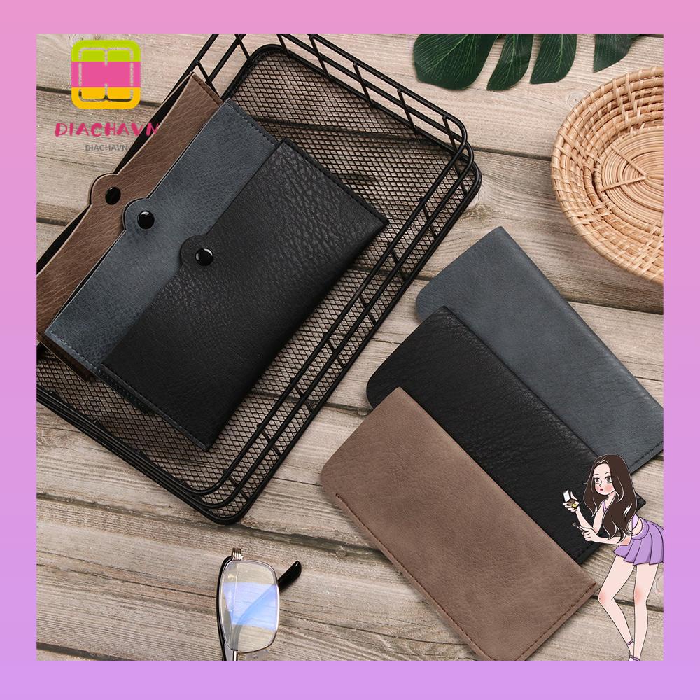 Túi Đựng Mắt Kính Bằng Da PU Mềm Màu Trơn