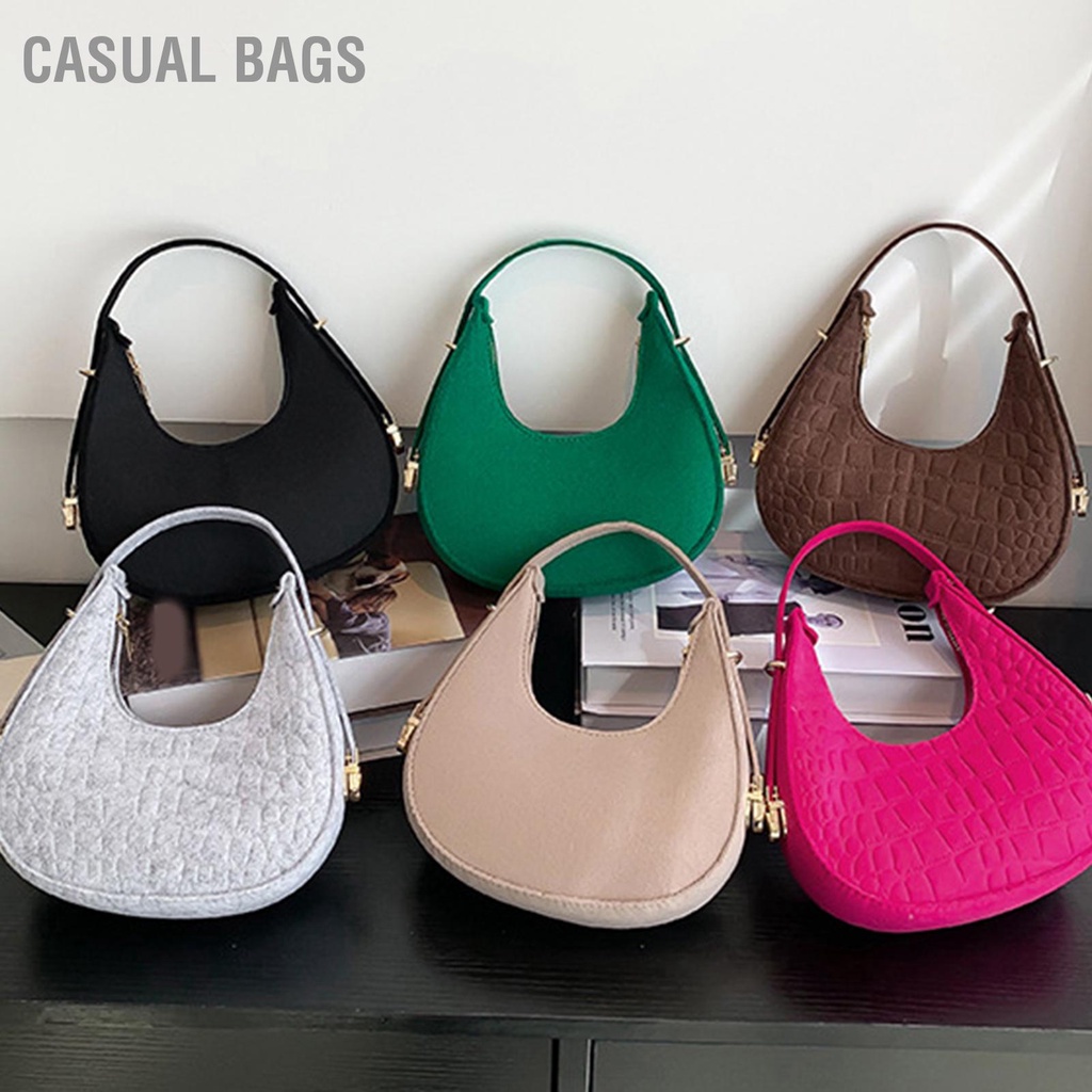 Casual Bags Túi Đeo Vai Đơn Cho Nữ Sát Nách Phong Cách Retro Thời Trang Mùa Xuân