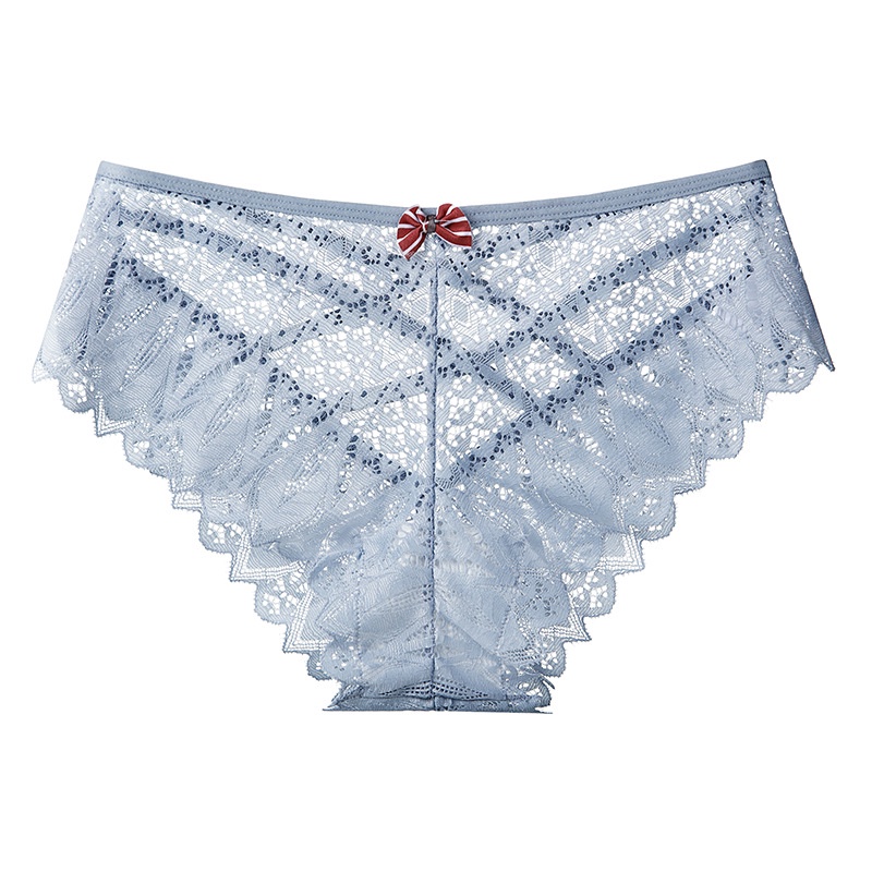Set 1 / 4 Quần Lót Ren Không Đường May Plus Size Cho Nữ