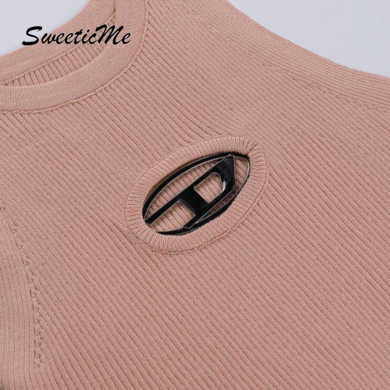 Áo Tank Top Cổ Tròn Dáng Ôm Thời Trang 2023 Quyến Rũ Cho Nữ