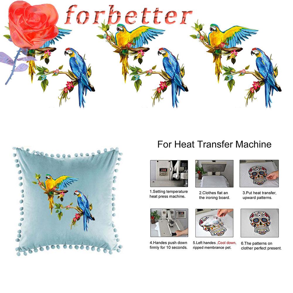 Miếng Vải Vá Quần Áo / Áo Thun Họa Tiết Chim Vẹt Độc Đáo DIY