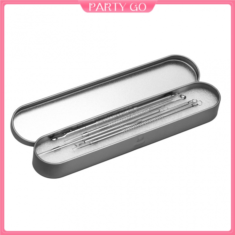 Bộ 5 Dụng Cụ Nặn Mụn Bằng Thép Không Gỉ Chuyên Nghiệp