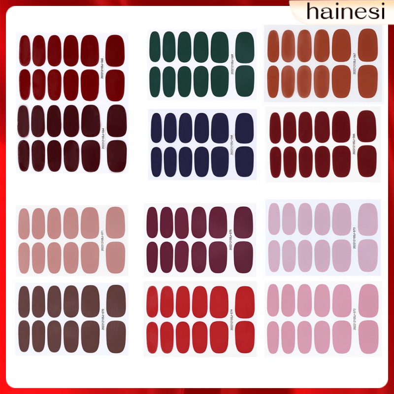 Set 12 Tấm Sticker Dán Móng Nhiều Màu Sắc