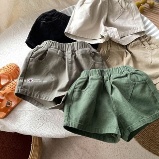 Quần short cotton nguyên chất ~ bé trai bé gái trẻ em quần short bé trai bé gái màu kẹo quần bé trai bé gái thời trang mùa hè phiên bản hàn quốc
