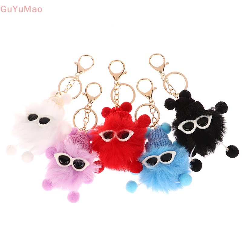 [cxGUYU] Móc Khóa Lông Thỏ Thật Mềm Mại Nhiều Màu Sắc PRTA