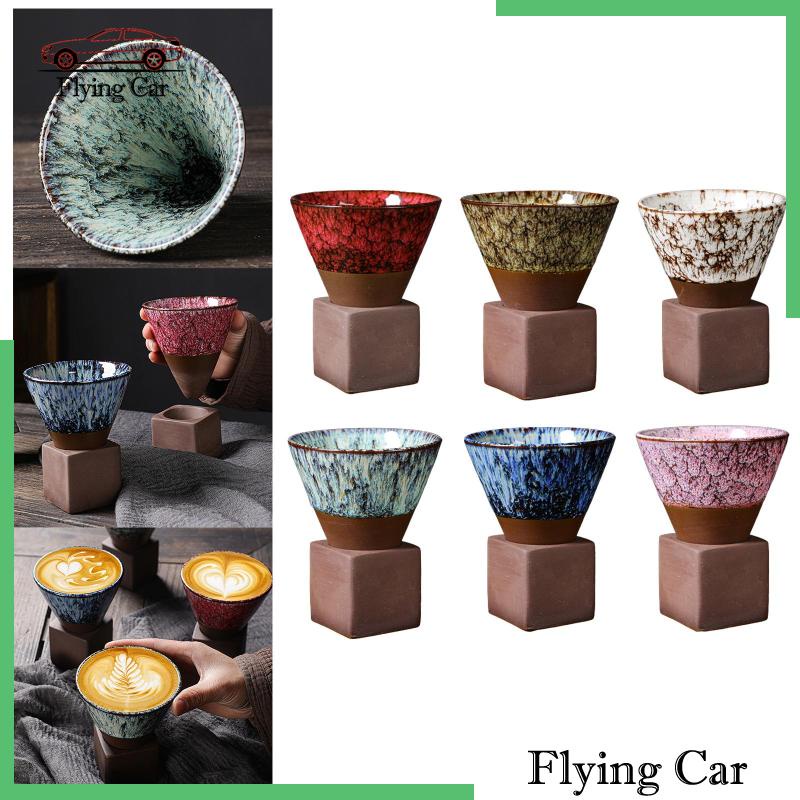 Tách Uống Trà Bằng Sứ Họa Tiết Hoa Phong Cách Kung Fu Độc Đáo 2