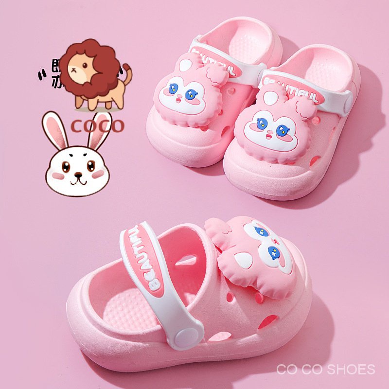 Dép Sandal Đục Lỗ Chống Trượt Họa Tiết Hoạt Hình Dễ Thương Thời Trang Mùa Hè Cho Bé Gái SC2H