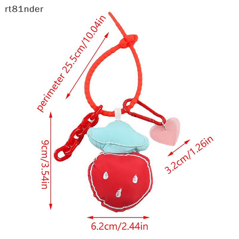 Móc Khóa Quả Dâu Nhiều Màu Sắc Dễ Thương Cho Nữ