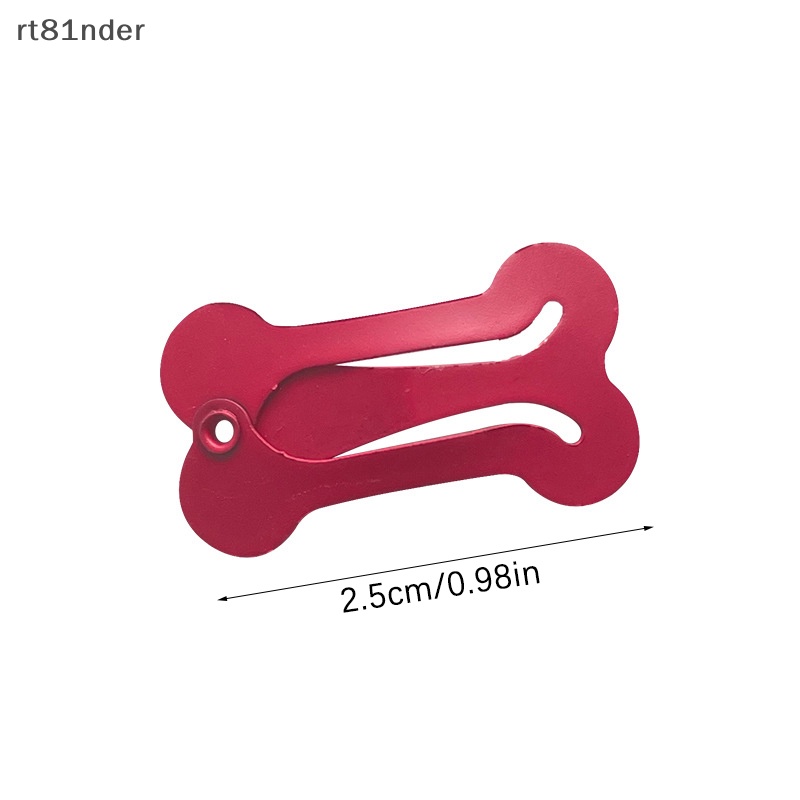 Rt set 20 Kẹp Tóc Hình Khúc Xương Mini Màu Kẹo Ngọt Dành Cho Thú Cưng