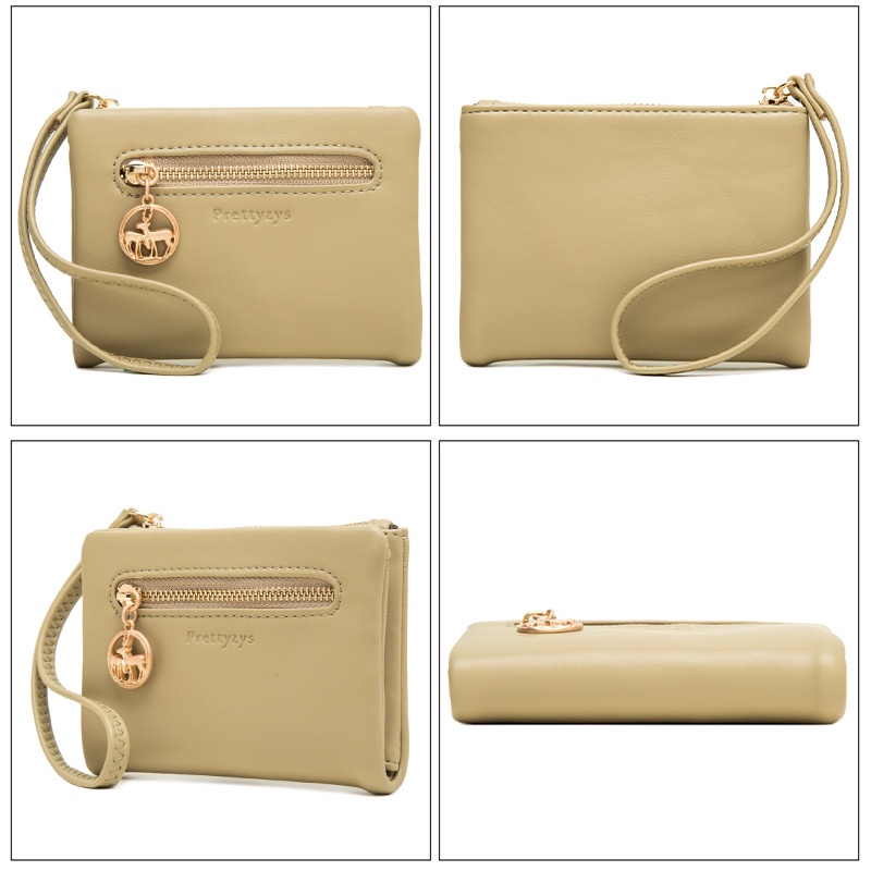 Ví Gấp Hai Lần Có Dây Đeo Cổ Tay Thời Trang Dành Cho Nữ