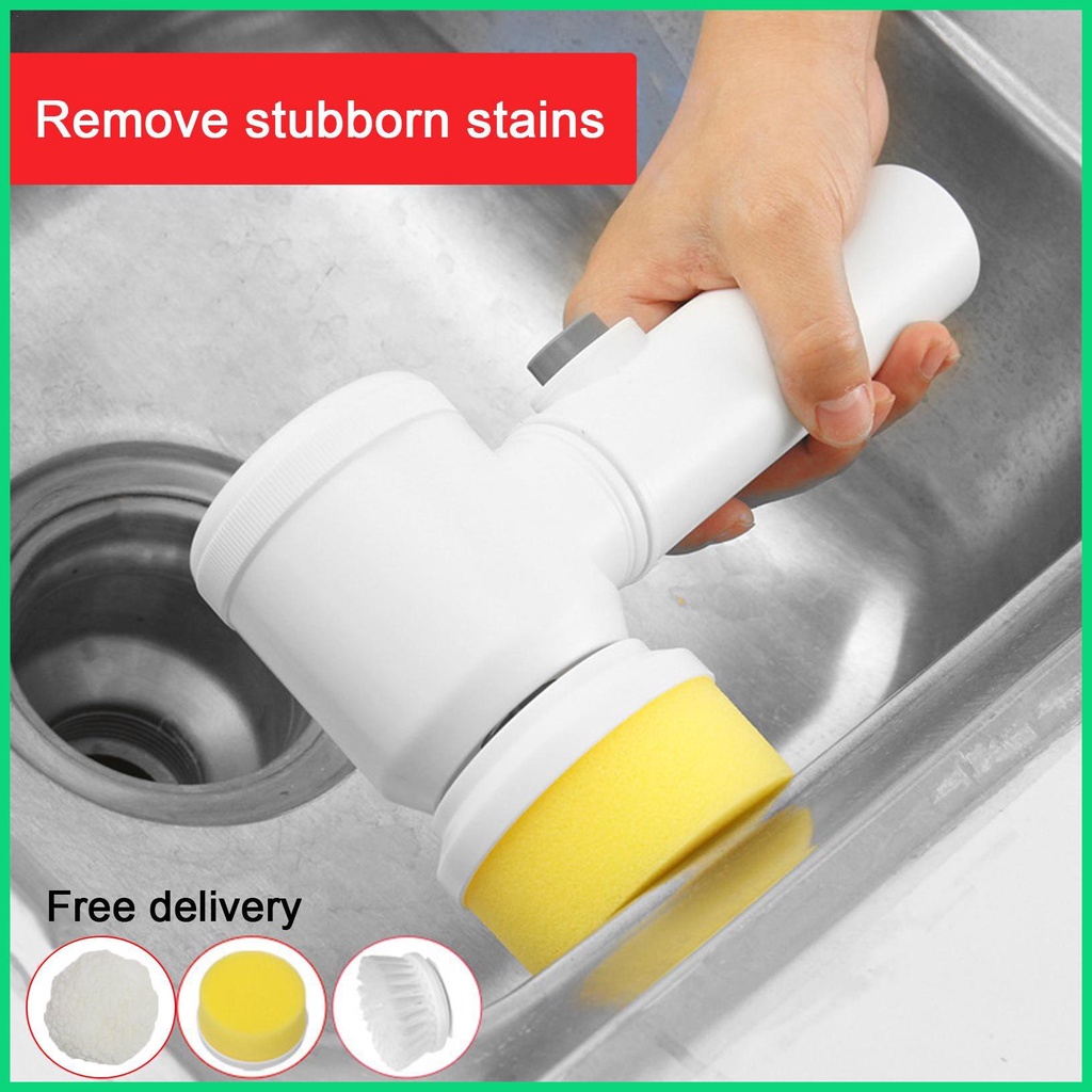 Máy Chà Rửa Điện Tử Không Dây Có Thể Sạc Lại Cho Nhà Bếp Nhà Tắm