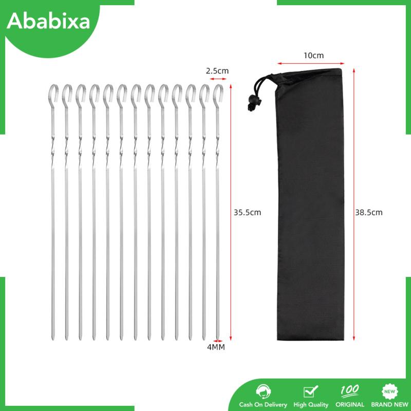 Xiên Nướng BBQ Bằng Thép Không Gỉ Tái Sử Dụng Tiện Lợi