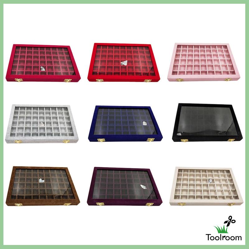 Giá Đỡ Trưng Bày Trang Sức Bằng Nhung 12 / 12 Ngăn