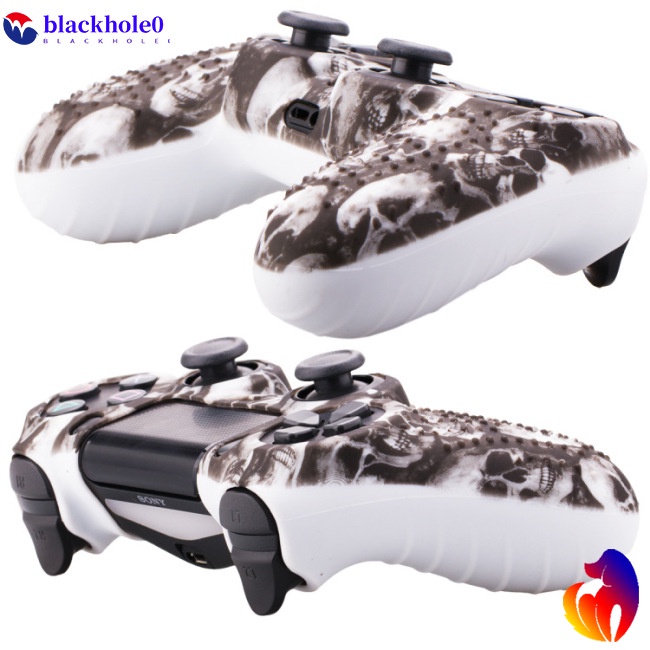 Vỏ Silicone Mềm Họa Tiết Rằn Ri Bảo Vệ Tay Cầm Chơi Game 4 PS4