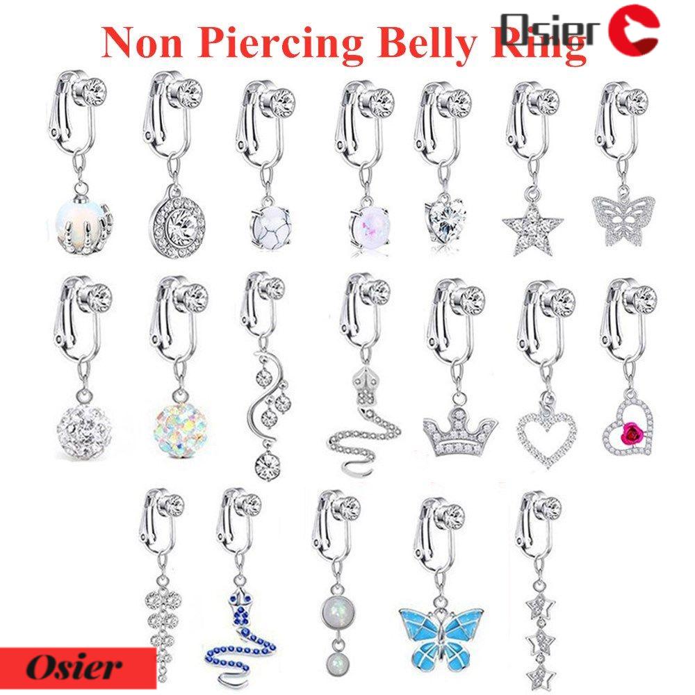 Khuyên Rốn Dạng Kẹp Không Cần Xỏ Lỗ 1 Cái Thời Trang Cho Nữ