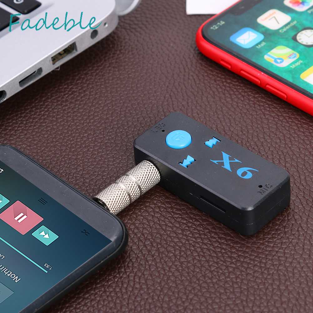 Thiết Bị Nhận Tín Hiệu Âm Thanh Bluetooth 4.2 X6 3.5mm Hỗ Trợ TF