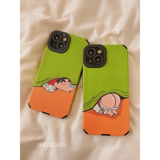 Dễ thương cartoon crayon vỏ điện thoại chống rơi nhỏ mới cho iphone 14 13 12 11 7 8 pro max xs xr 8 7 14 plus