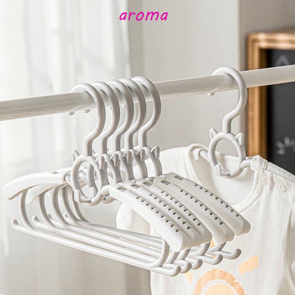 Set 5 Móc Phơi Đồ Em Bé / Quần Áo Trẻ Em Dày Dặn Chống Trượt Có Thể Thu Gọn