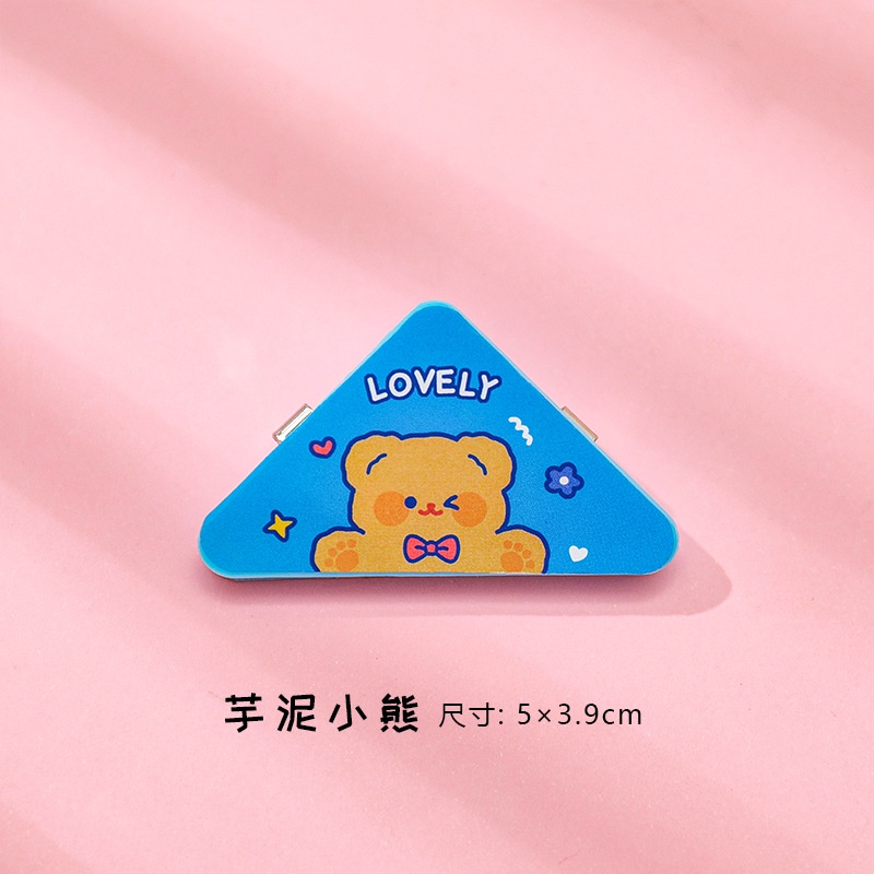 Kẹp Giấy Ghi Chú Đa Năng Hình Tam Giác Họa Tiết Hoạt Hình Dễ Thương