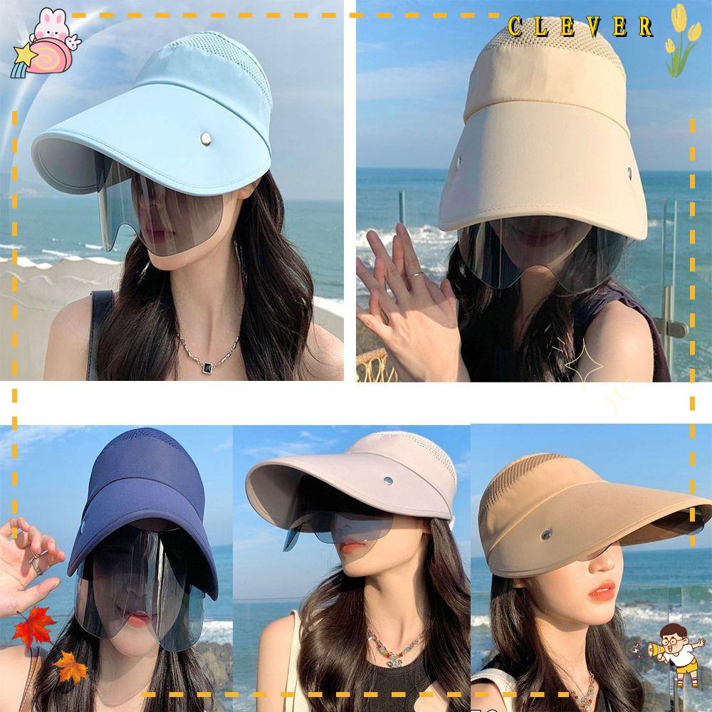 Mũ Lưỡi Trai Hở Chóp Chống Tia UV Thoáng Khí Thời Trang Đi Biển Cho Nữ