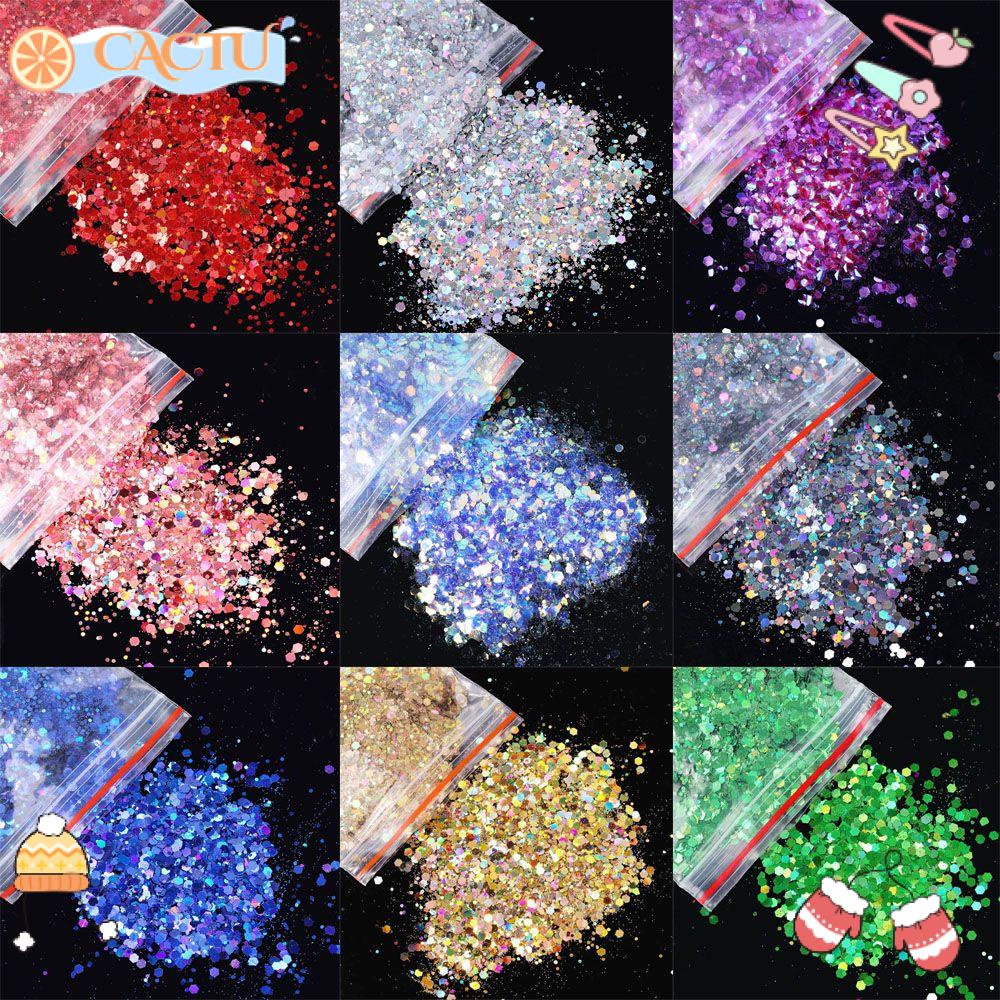 Túi 50G Bột Kim Tuyến Lấp Lánh Đầy Màu Sắc Trang Trí Mặt Và Cơ Thể