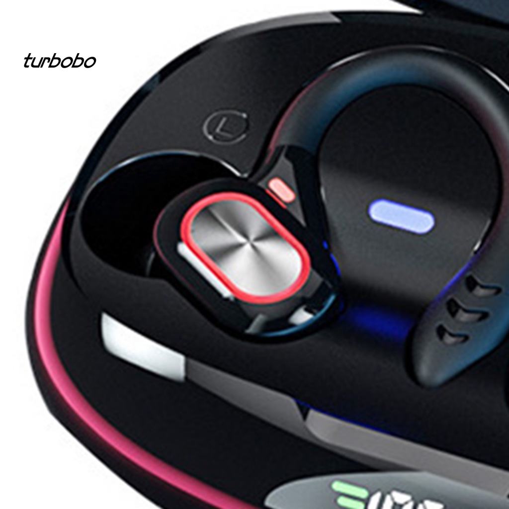 Tai nghe không dây turbobo Móc Vành Tai Hiển Thị LED Chống Thấm Nước Mới Lạ