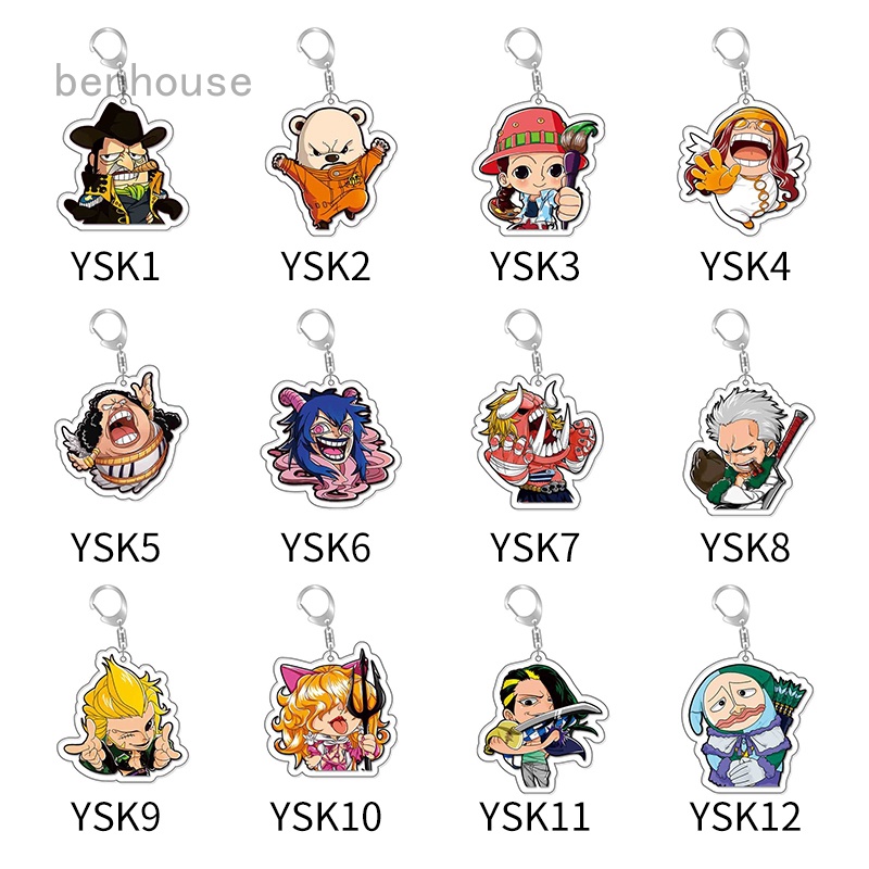 Móc Khóa Acrylic Hình Nhân Vật Luffy Zoro Chopper Trong Phim Hoạt Hình One Piece