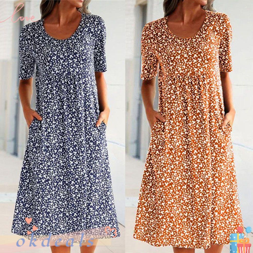 Đầm Midi Plus Size Thời Trang Mùa Hè Cho Nữ