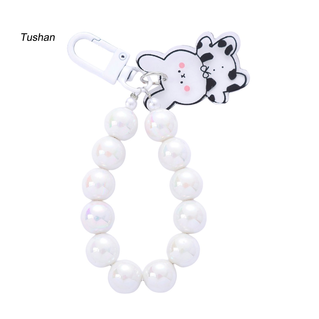 Móc Chìa Khóa Dạng Hạt Nhiều Màu Sắc Không Phai Chống Trầy Xước Chống Thất Lạc Hình Gấu / Thỏ Hoạt Hình