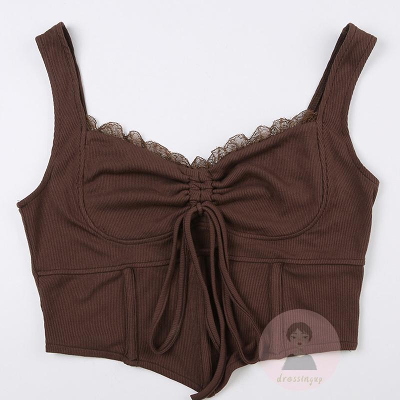 Áo Tank Top Sát Nách Cổ Chữ V Màu Sắc Thanh Lịch