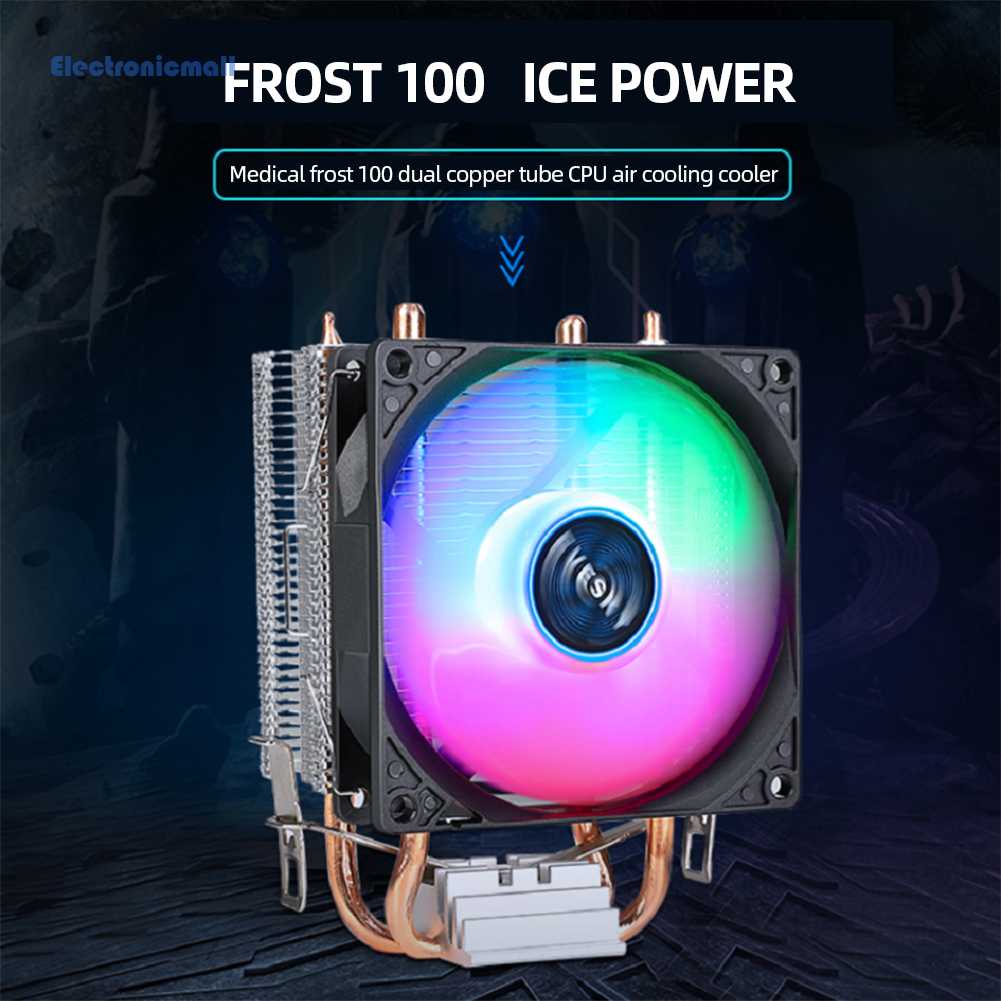 Quạt Tản Nhiệt RGB 9cm Không Ồn Kích Thước 01.vn Chuyên Dụng Cho INTEL AMD