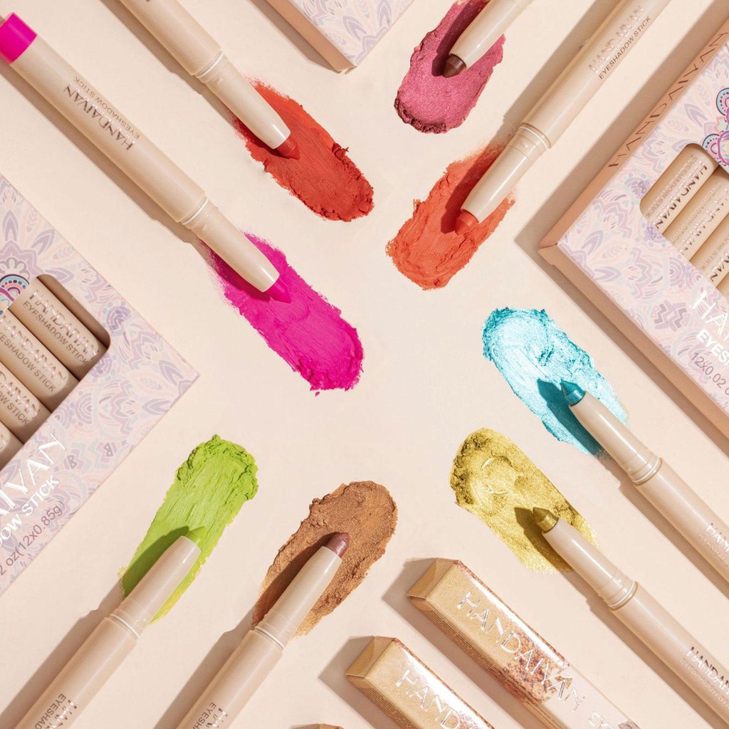 Bút Chì Kẻ Mắt 22 Màu Lấp Lánh Chống Thấm Nước Không Bị Cắt Hai Công Dụng K6X9