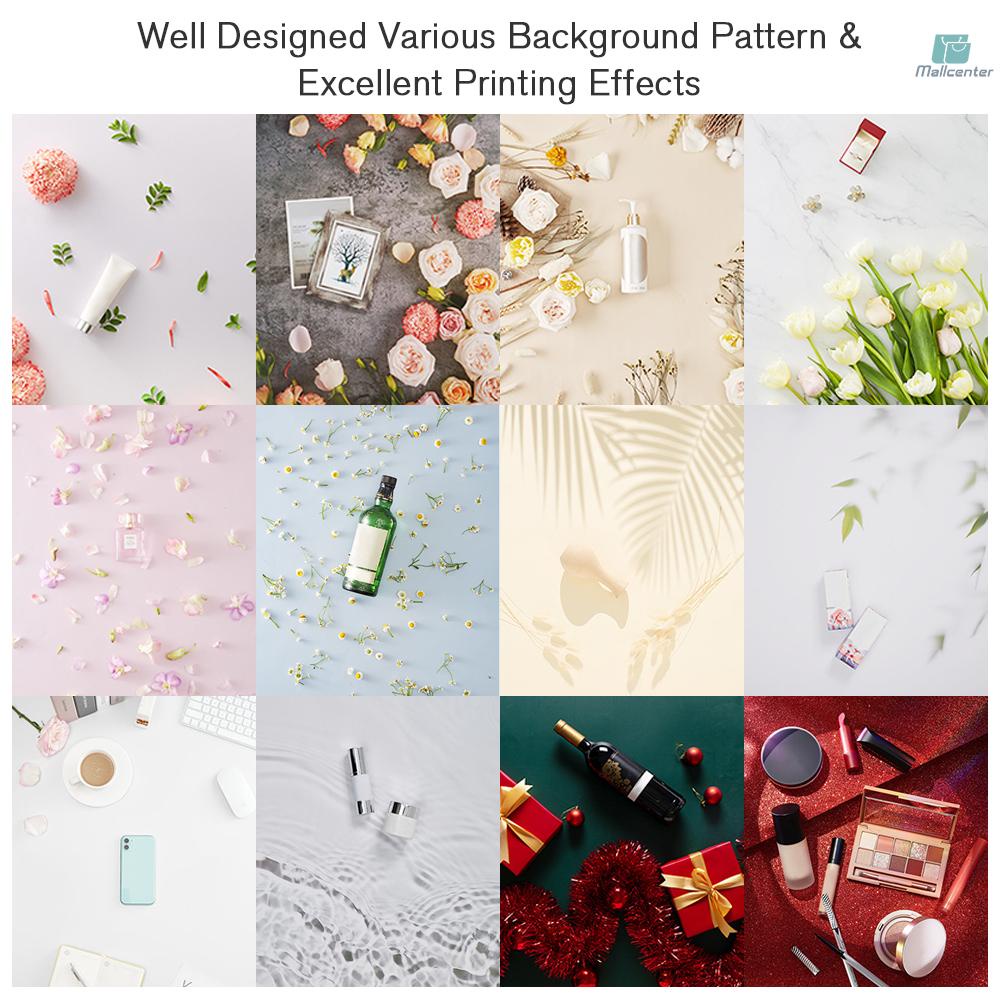 21 x 33 Inch/ 53cm x 83cm Double Sided Photography Background Paper for Product Jewelry Food Photography