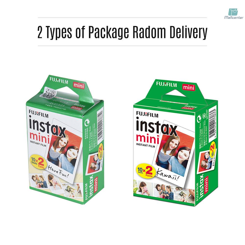 Fujifilm Instax Mini 20 Sheets White Film Photo Paper Snapshot Album Instant Print for Fujifilm Instax Mini 7s/8/25/70/90/9/11