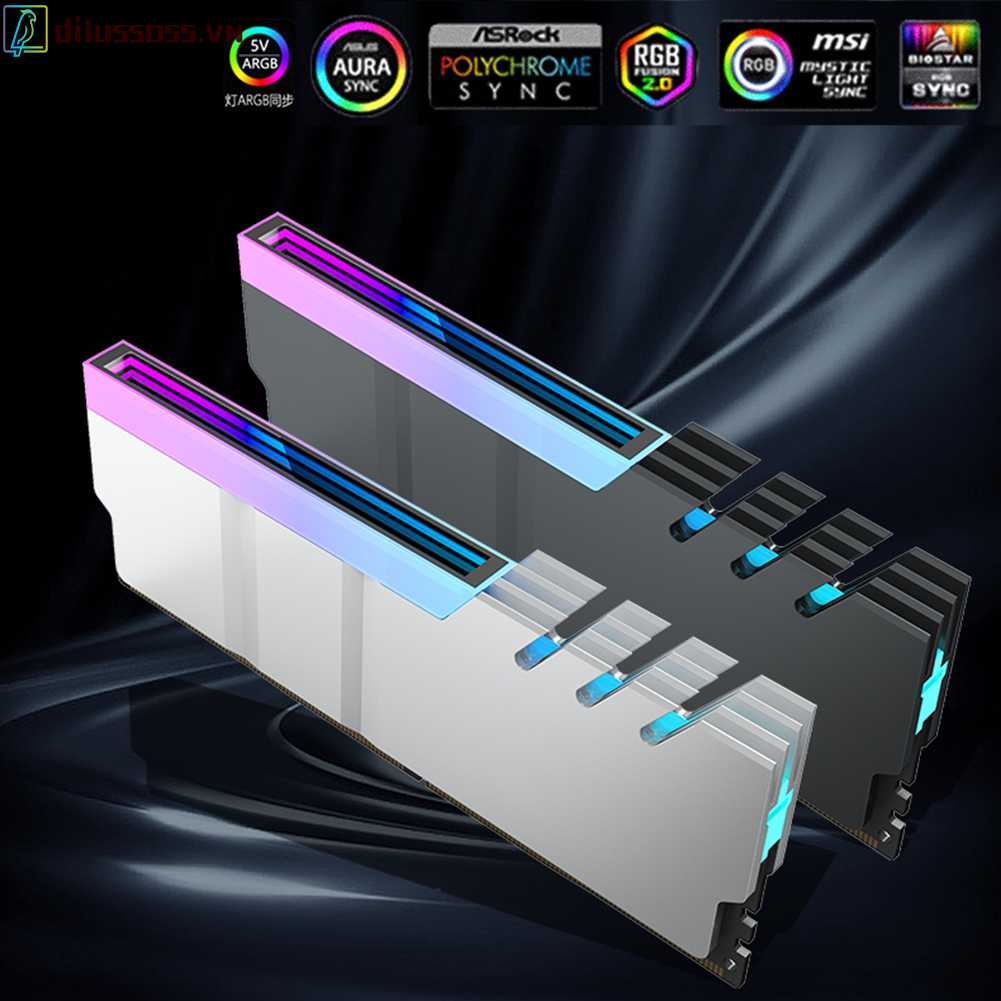 Bộ TảN NhiệT DDR4 DDR5 Ram 5V 3PIN ARGB BằNg HợP Kim Nhôm Cho MáY TíNh