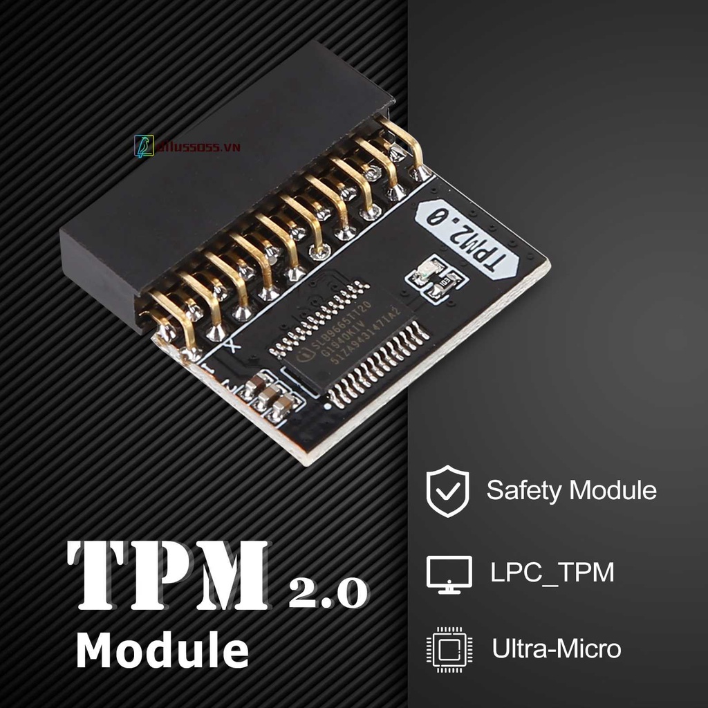 Mô Đun An Ninh TPM 2.0 Mã Hóa 20 Pin Bo Mạch Chủ 4 GB Cho Hệ Thống WIN11