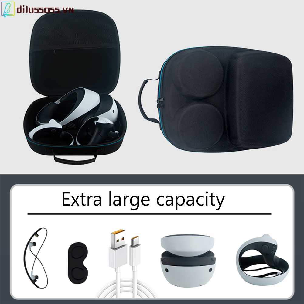 Túi Đựng Bằng Da PU Chống Nước Thoải Mái Cho PS VR2 PS5