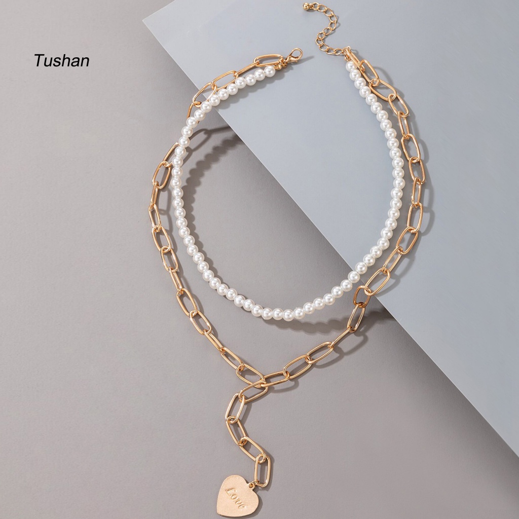 Vòng cổ Hợp Kim Mặt Trái Tim Thời Trang