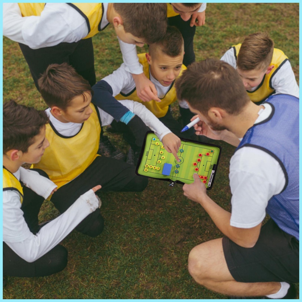 Bảng Huấn Luyện Viên Bóng Đá Từ Tính Hai Mặt Chống Thấm Nước Có Thể Gập Lại