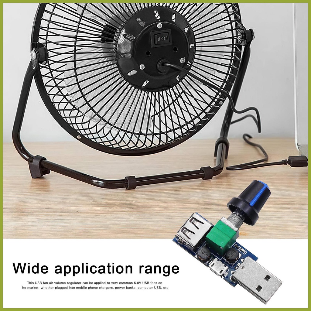 Công Tắc Điều Khiển Tốc Độ Quạt USB 5W DC 5V 4-12V Sang 2.5-8V