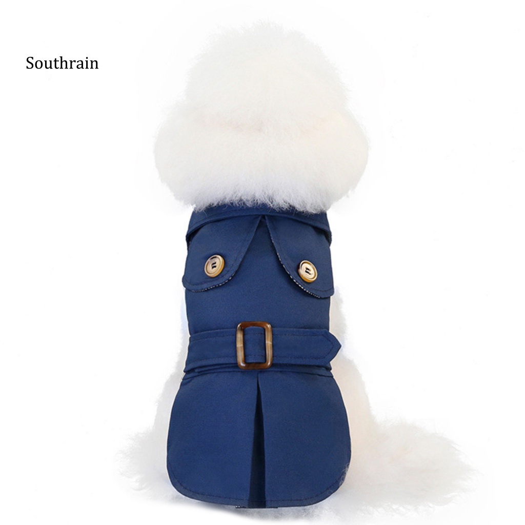 Áo Khoác Cổ Bẻ Bằng Polyester Phong Cách Anh Quốc Thời Tiết Lạnh Cho Cún Cưng