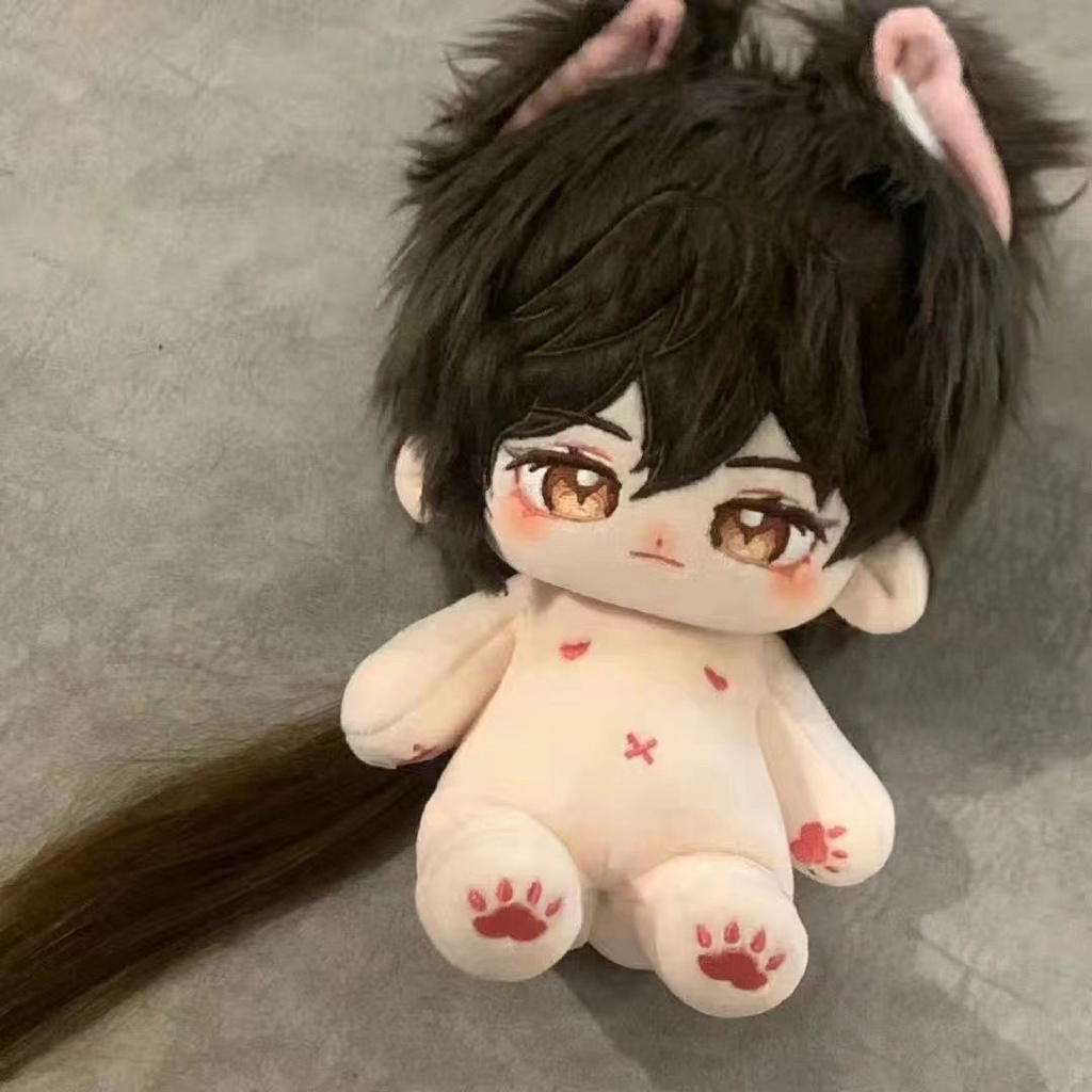 Búp Bê Nhồi Bông Tai Quái Vật 20cm Trong Game Genshin Va Chạm Zhongli